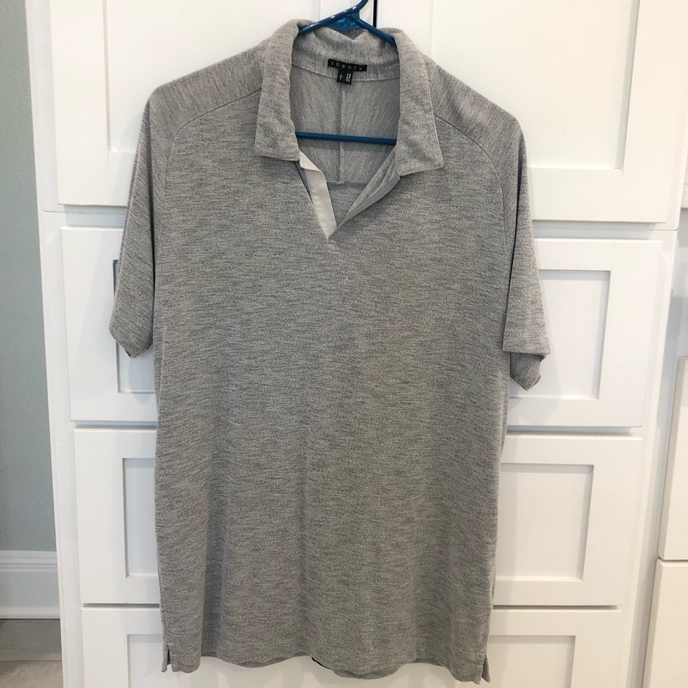 Theory Knit Collared Shirt